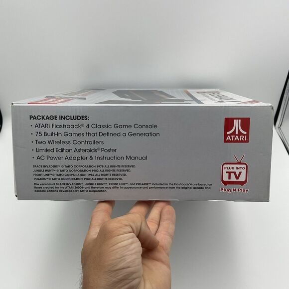 Atari Flashback 4 Classic Game Console 40th Anniversary - 75 Games WITH POSTER - Picture 15 of 16